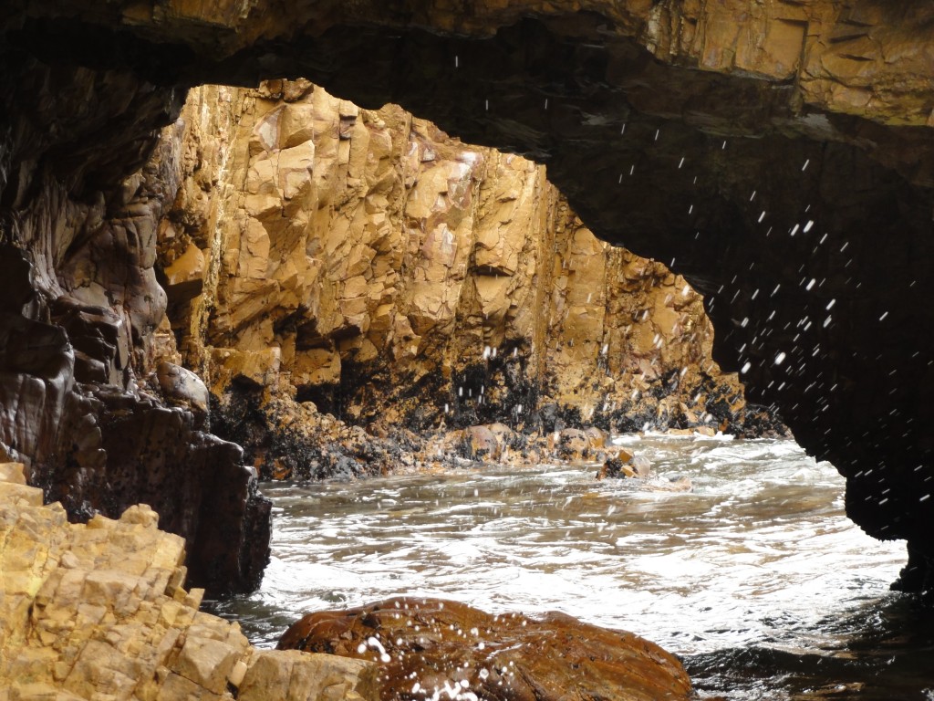 A hole in the rock on the Eastern Head